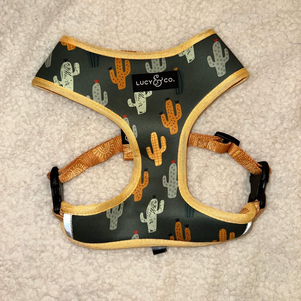 Lucy & Co Cactus and Sunshine Reversible Pet Harness